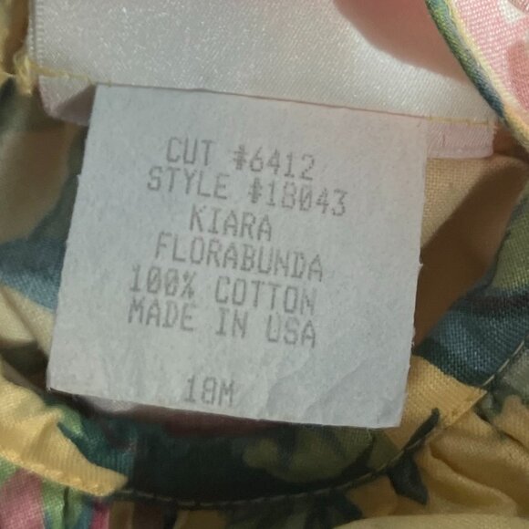 Floral Cotton Ruffle Dress - 18m - Picture 3 of 4